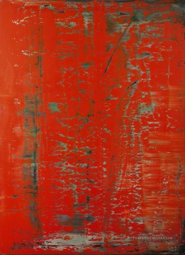Richter Abstraktes Bild Rot1 Moderne Peinture à l'huile